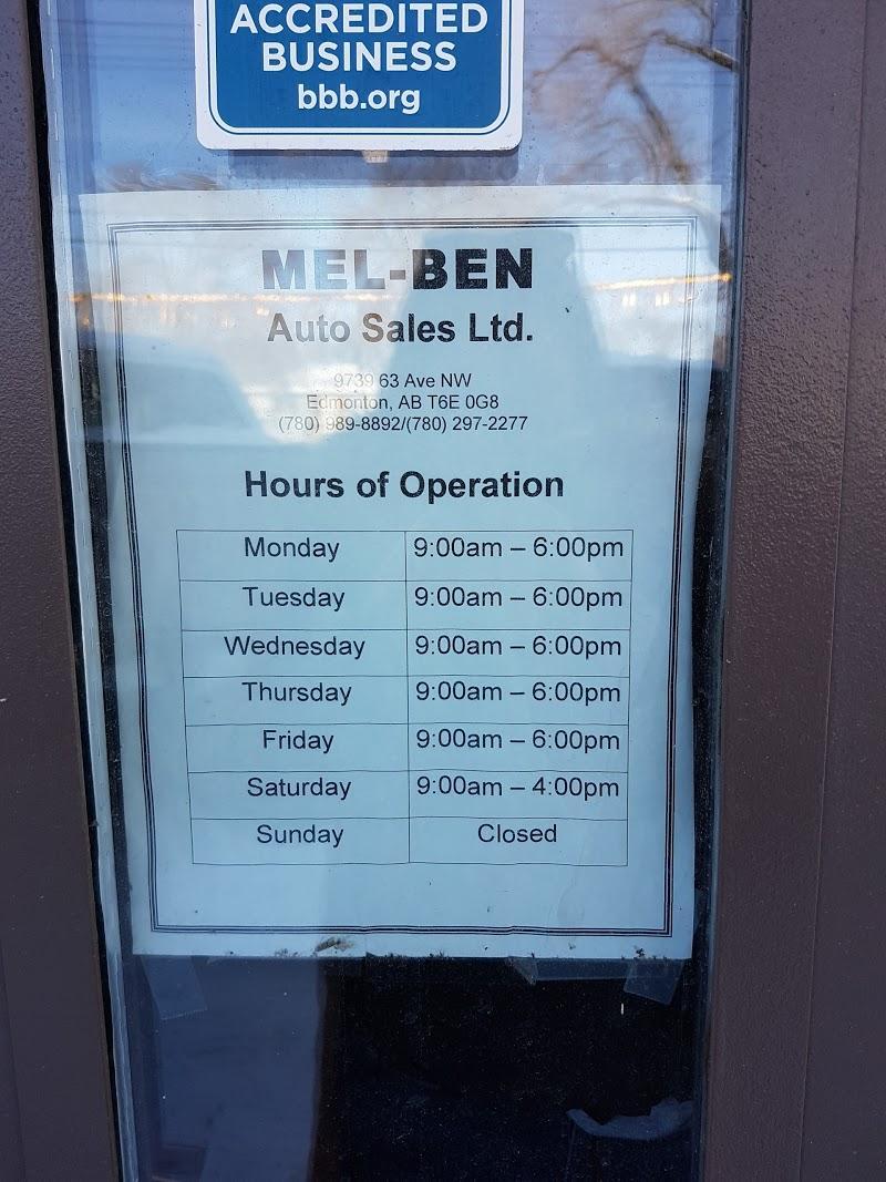 Mel-Ben Auto Sales Ltd. - Car Dealership in Edmonton (AB) | AutoDir
