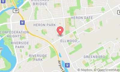 map, Car Dealership Bank Street Toyota (formerly Mendes Toyota) in Ottawa (ON) | AutoDir