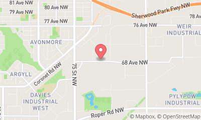 map, The Bike Shoppe - Concessionnaire de motos à Edmonton (AB) | AutoDir