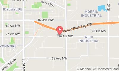 map, Jasper Auto and Truck Parts - Casse automobile à Edmonton (AB) | AutoDir