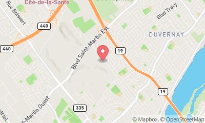 map, Towing Service Laval