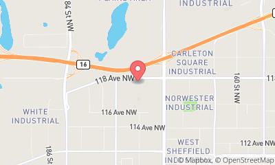 map, Edmonton Kenworth Ltd. (West)