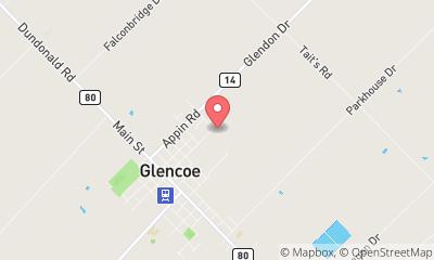 map, Glencoe Auto Recyclers