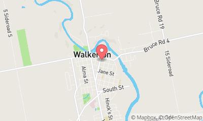 map, Skip's Tirecraft Walkerton