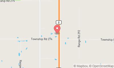 map, Airdrie Trailer Service, Parts and Rentals Department