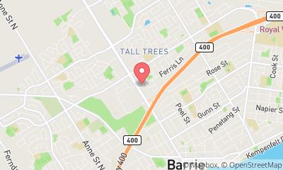 map, DT Tires service Discount tyres Barrie tires & rims