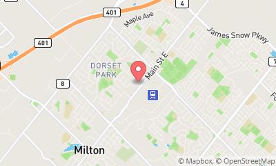 map, Motorcycle Repair Bronko's HD in Milton (ON) | AutoDir