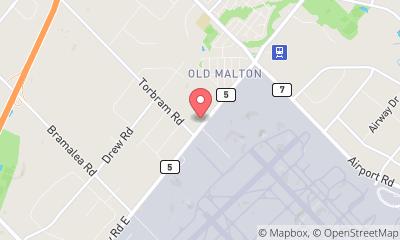 map, Agence de location automobiles Rentex Car Rental à Mississauga (ON) | AutoDir