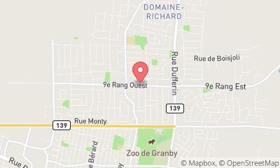 map, Atelier de réparation automobile Garage Francis Dion à Granby (Quebec) | AutoDir