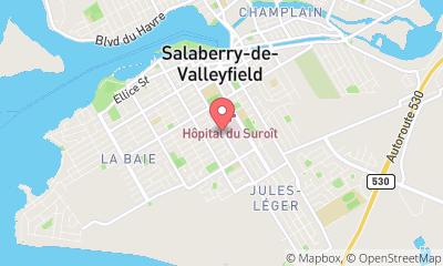 map, Auto Repair Point S - Pneus Lavoie Valleyfield Inc. in Salaberry-de-Valleyfield (QC) | AutoDir