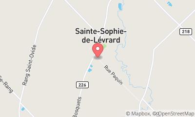 map, Service de remorquage Entreprises Marc Fournier (Les) à Sainte-Sophie-de-Lévrard (Quebec) | AutoDir