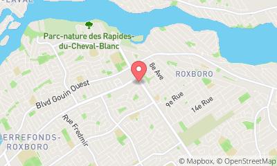 map, Tire Shop OK Pneus in Dollard-Des Ormeaux (Quebec) | AutoDir