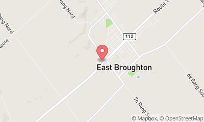 map, Location de camion U-Haul Neighborhood Dealer à East Broughton (Quebec) | AutoDir