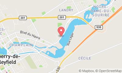 map, Auto Repair A.T.S. Autobody in Salaberry-de-Valleyfield (Quebec) | AutoDir