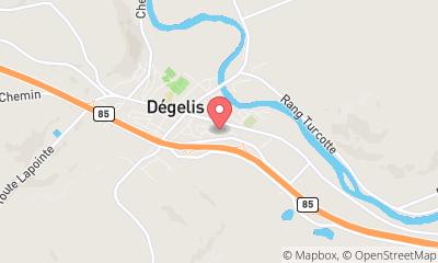 map, Boat Dégelis Marine et Sports Inc. in Degelis (Quebec) | AutoDir