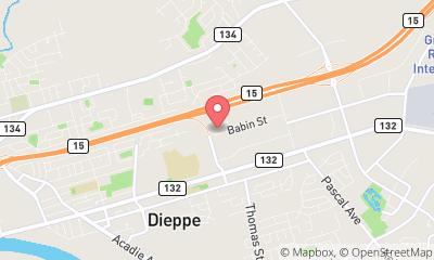 map, Oil Change OK Tire Commercial in Dieppe (NB) | AutoDir