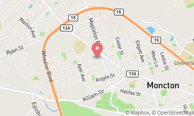 map, Achat de camion U-Haul Moving & Storage at Mapleton à Moncton (NB) | AutoDir