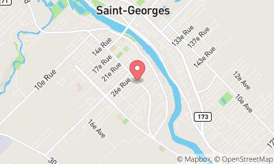 map, Agence de location automobiles Location Sauvageau inc. à Saint-Georges (QC) | AutoDir