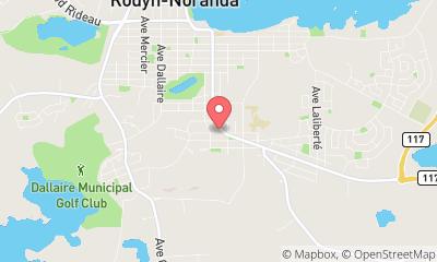 map, Car Rental Discount Location d'autos et camions in Rouyn-Noranda (Quebec) | AutoDir