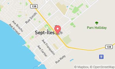 map, Agence de location automobiles Location Sauvageau inc. à Sept-Îles (QC) | AutoDir