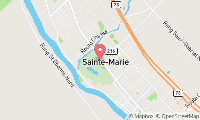 map, Agence de location automobiles Location Sauvageau inc. à Sainte-Marie (QC) | AutoDir